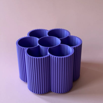Lila Blumen Stiftebox Flora von tryk.design