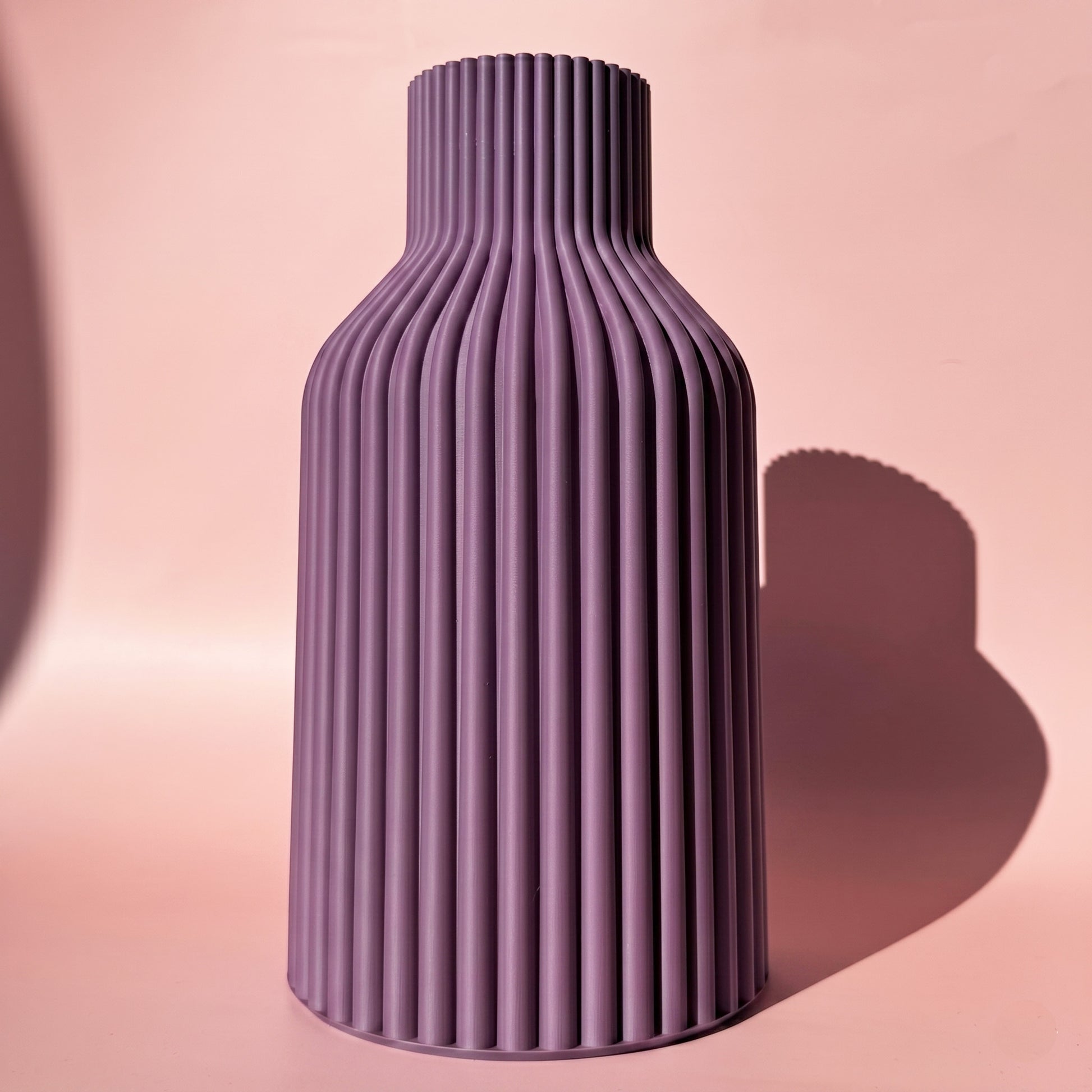 Muted Purple 3D Druck Vase Kaja von tryk.design